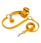 Луксозен hands-free кучешки повод от естествена кожа